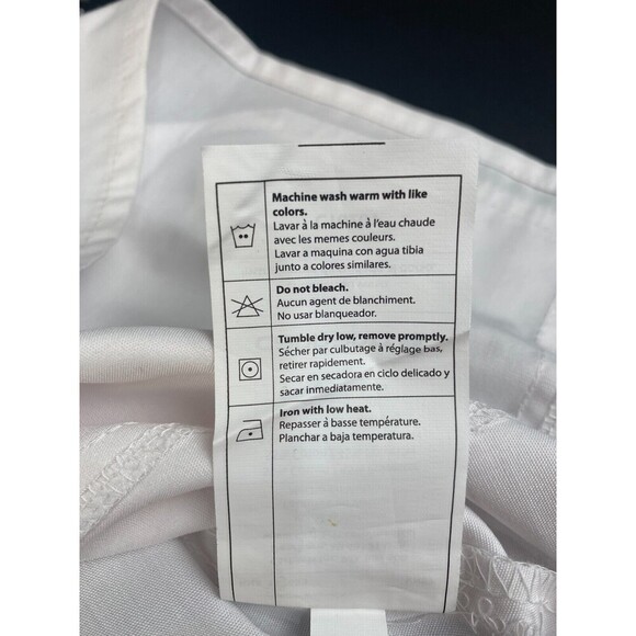 Carhartt scrub top Women's size Large White V Neck pockets front New - Picture 13 of 13